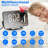 Electric Tabletop Clock in Black