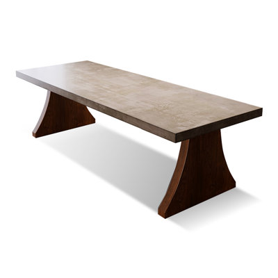 Gray Rectangular Solid wood Butterfly Leaf  Dining Table