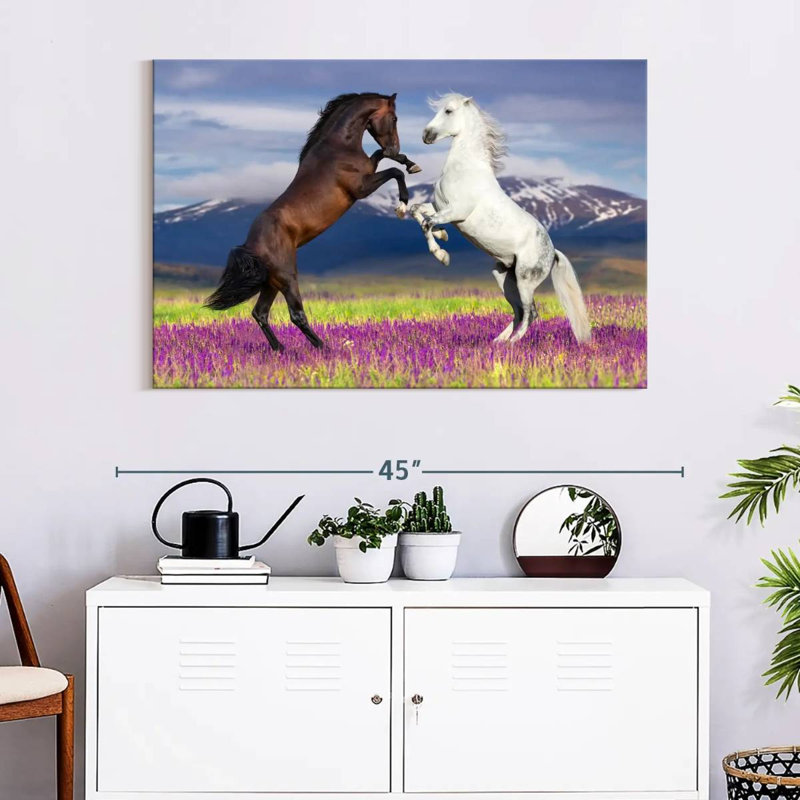 Brampt Playful Horses, 26" H x 39" W