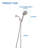 5 Mode Adjustable Settings Handheld Shower Head With Hose High Pressure Shower Heads
