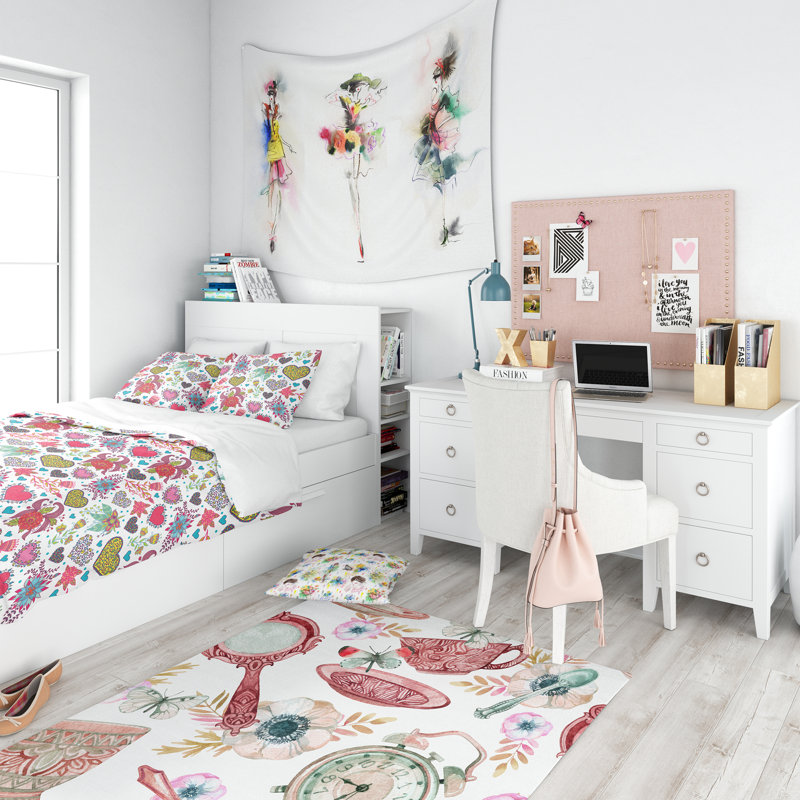 Ensemble de housse de couette en adolescent pour enfant modern, Housse de couette très grand + 2 taies décoratives