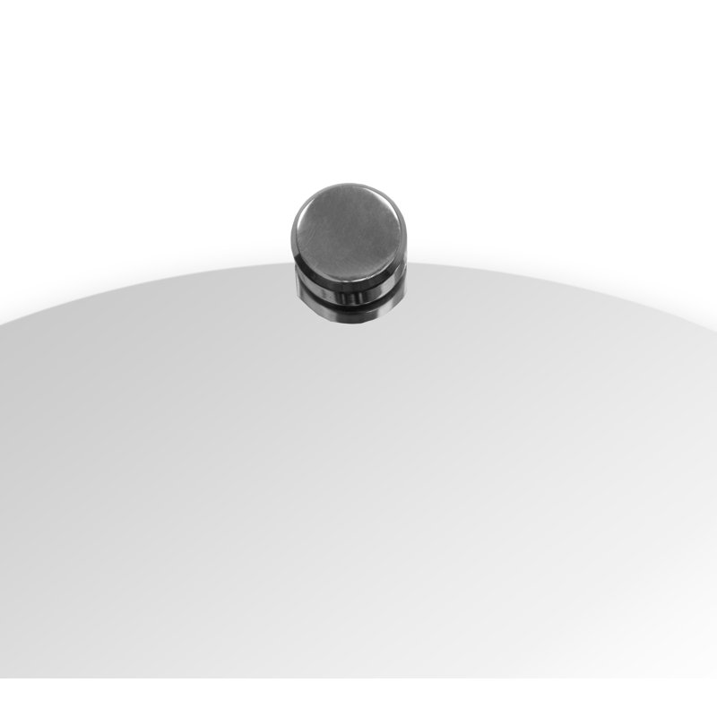 Miroir d'appoint Sans Cadre, Chrome, 39 po x 39 po