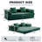 78.8" Upholstered Loveseat Convertible Sleeper Sofa Bed With 2 Pillows, Compression Sofa With Metal Frame and Folding Mattress Couch Removable Washable-114193249