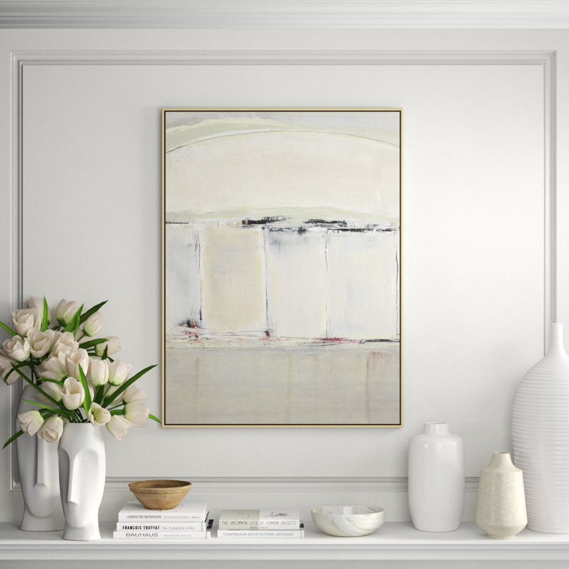Outside the Garden 1' Framed Print on Canvas