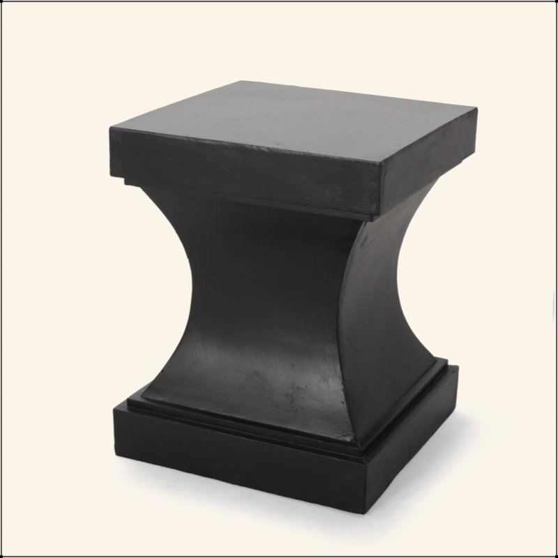Table d'appoint charmante en béton léger avec des utilisations polyvalentes et un attrait moderne, Noir