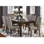 Chaise d’appoint rembourrée gris/brun foncé Enzo