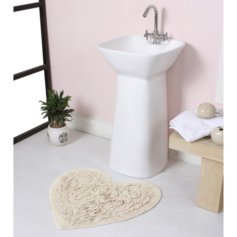 Tapis de salle de bain, Ivoire, L 25 po x L 25 po