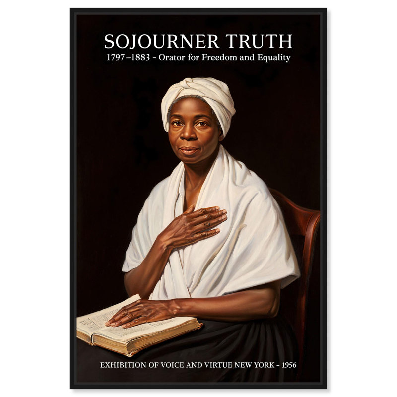 Affiche «Orator for Equalité» par Art Remedy, Cadre noir, H 16 po x l 11 po