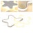 3 - Light Dimming LED Flush Mount Star Shape