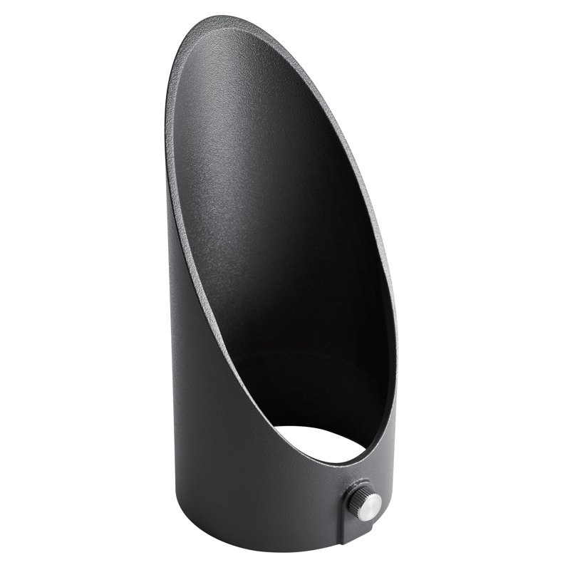 Couvercle lumineux Lunar, H 5,75 po x l 2,75 po x P 2,75 po, Noir texturé