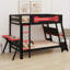 Lit superposé double pour bureau avec ports USB et rangement perforé-1858579416-1858579420