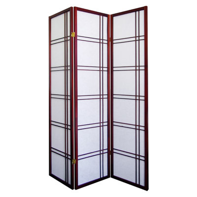 50" W x 70" H Girard 3 - Panel Solid Wood Folding Room Divider by ORE Furniture