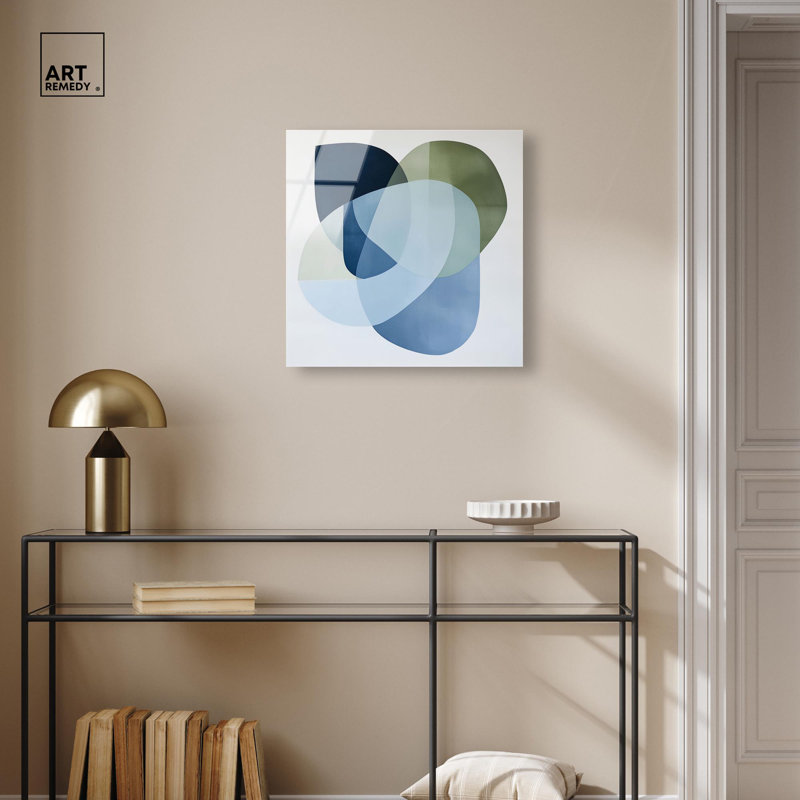 Décoration murale Serene Overlap I par Art Remedy, prête à être accrochée, H 20 po x l 20 po