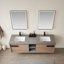 Ensemble de meuble-lavabo double mural 72 po Breckan