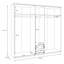 5 Door Manufactured Wood Wardrobe