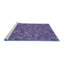 Tapis 100% à motifs lavables à la machine 2989 Pat1571 BLU-67982765