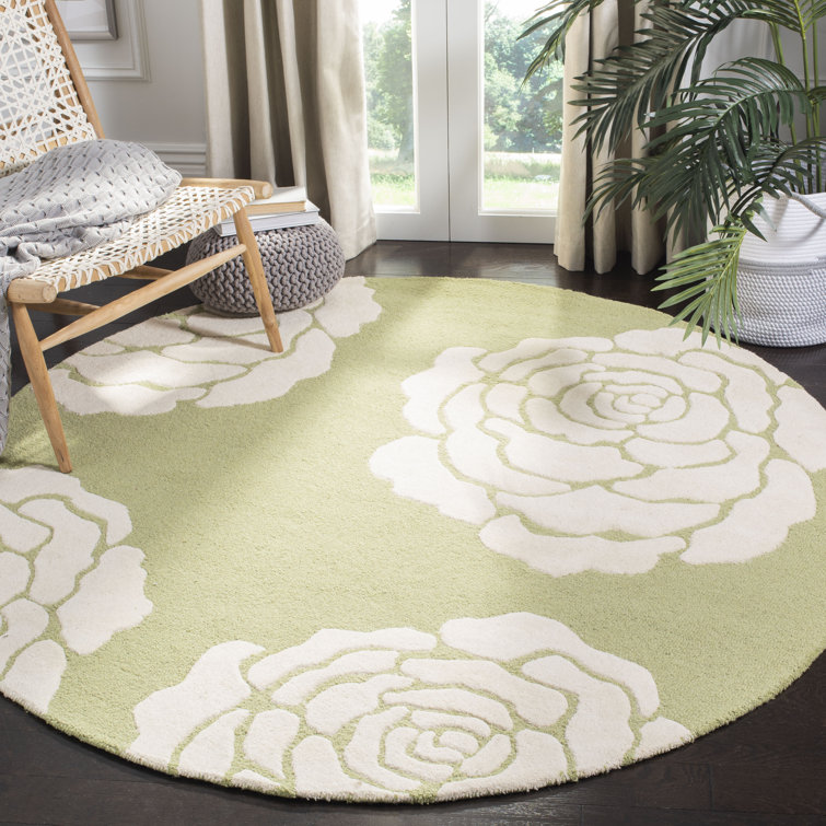 Cannen Hand Tufted Wool Floral Rug