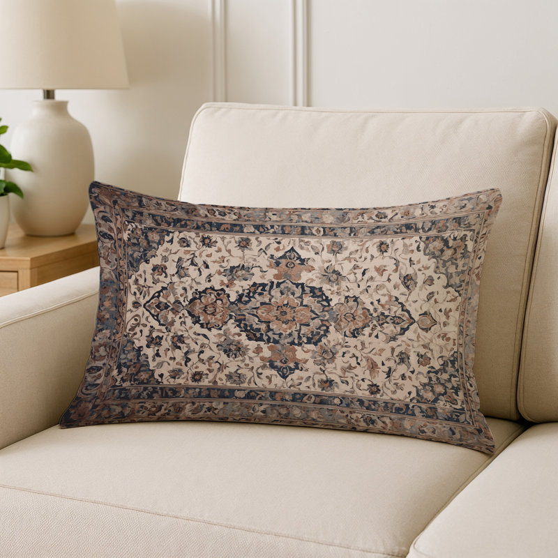 Coussin décoratif intérieur et extérieur Modern, Gris oriental 22, Rectangle H 20 po x l 14 po