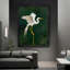 Aigrette noire encadrée noire - élégance et beauté naturelle, impressions murales de style rétro-757063565
