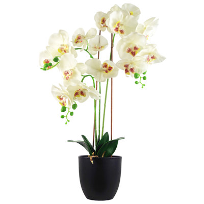 Plastic, Silk Artificial Arrangement in Pot