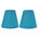 Pleated Teal Faux Silk