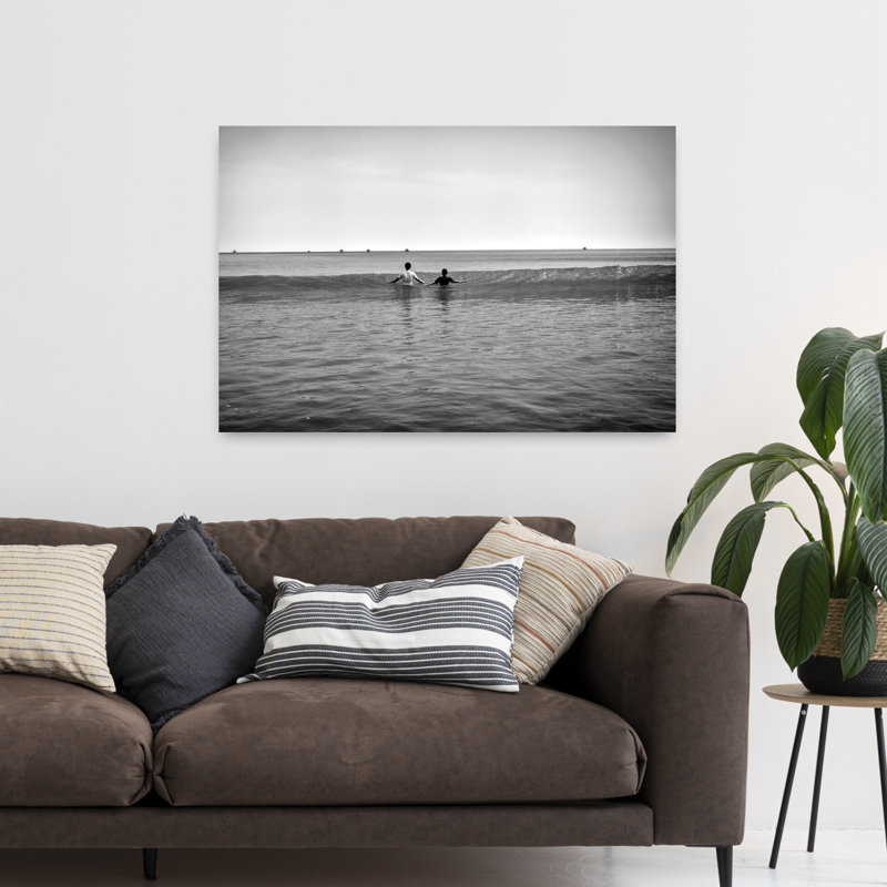 Art contemporain paysage marin contemporain, H 32 po x l 48 po
