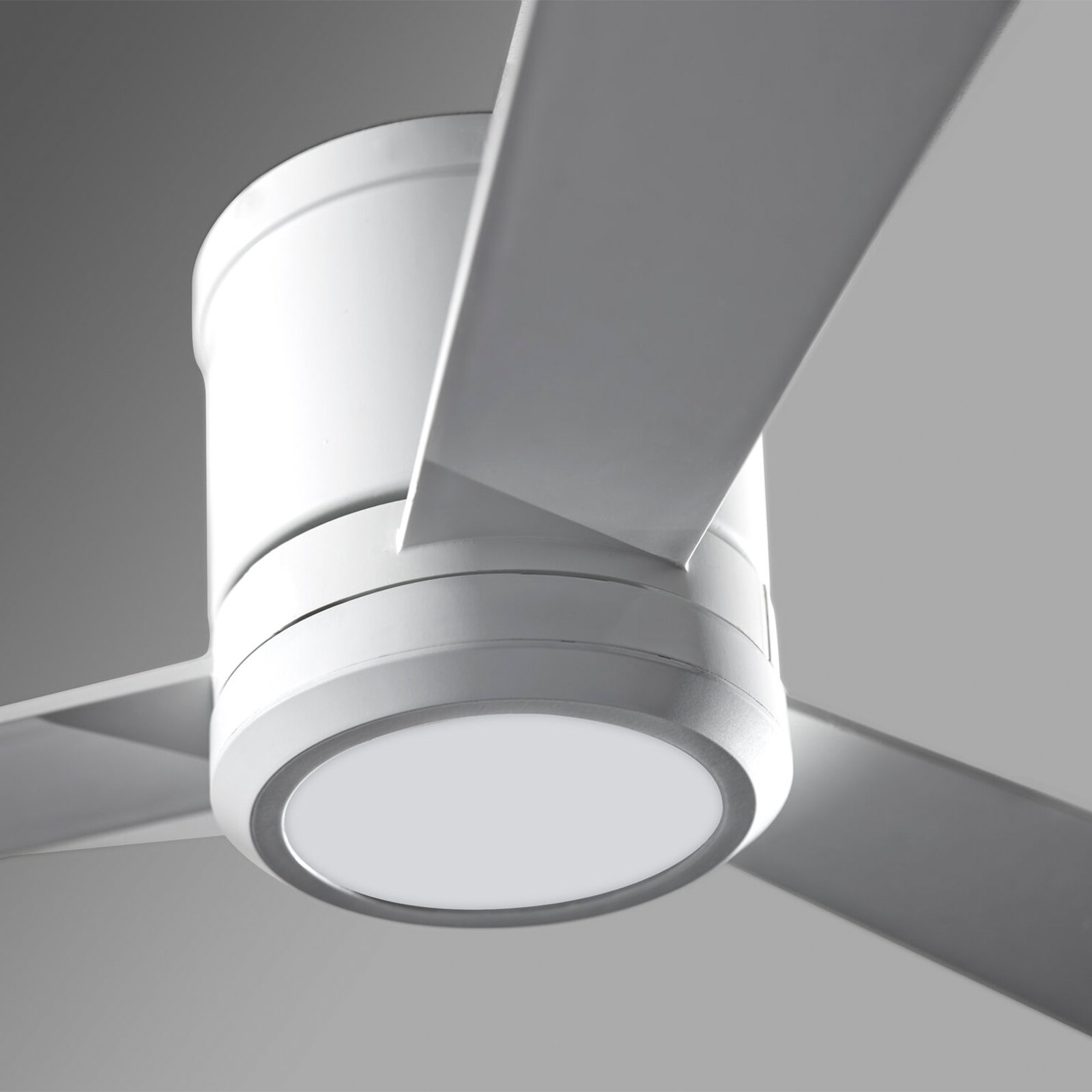 Rodrick Ceiling Fan with LED Light Kit, 56", Matte White