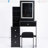 Compact Left Bedside Table Vanity With Padded Stool & Touch Led Mirror, Adjustable Brightness And Three Color Options, Black , American Cabinet Comfortable Touchable Sliding , Style-1247473469
