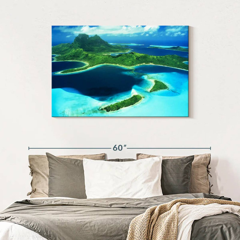Gillard Bora Bora From Above, 30" H x 45" W