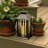 Camila Black Window Solar Powered Lantern with LED Candle