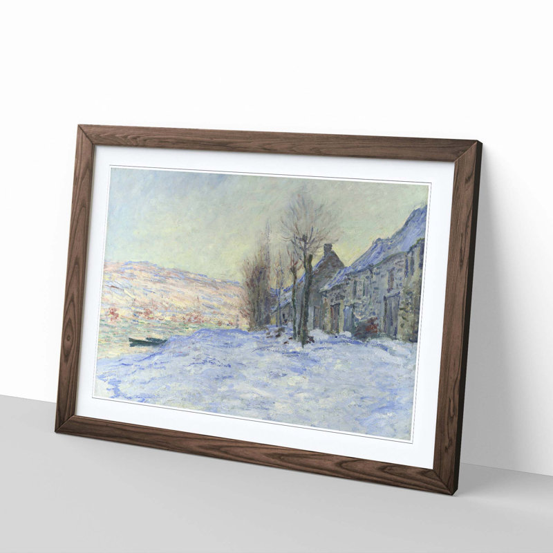 Claude Monet - Single Picture Frame Painting, Walnut