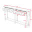 Console avec tiroirs de rangement et tablette Deyja-806176866