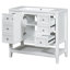 Ensemble de meuble-lavabo simple 36,01 po avec plateau en bois massif Rafaello-1374241865