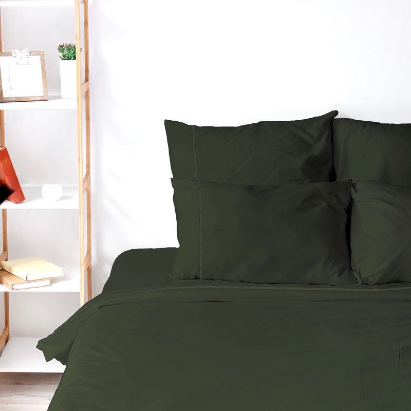 Premium Rayon From Bamboo Blend Sheet Set With Deep Pockets, Cooling and Breathable, Mocha