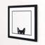 Curiosity (Cat) par Jon Bertelli - Reproduction d'art graphique sur papier encadré-49660317-49660316