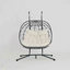 Fauteuil à œufs pour 2 personnes avec support Balancelle d'extérieur pour l'extérieur-714468236
