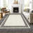 Modern Machine Washable Rug Bordered Design Non-Slip Low Pile Rubber Backing Area Rug for Living Room Bedroom Kitchen Dining Room-985809576