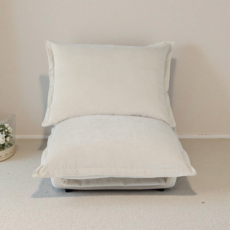 Canapé-lit convertible à plancher rabattable - Fauteuil à billes multi-positions 50 po x 33 po x 22 po et tapis Tatami