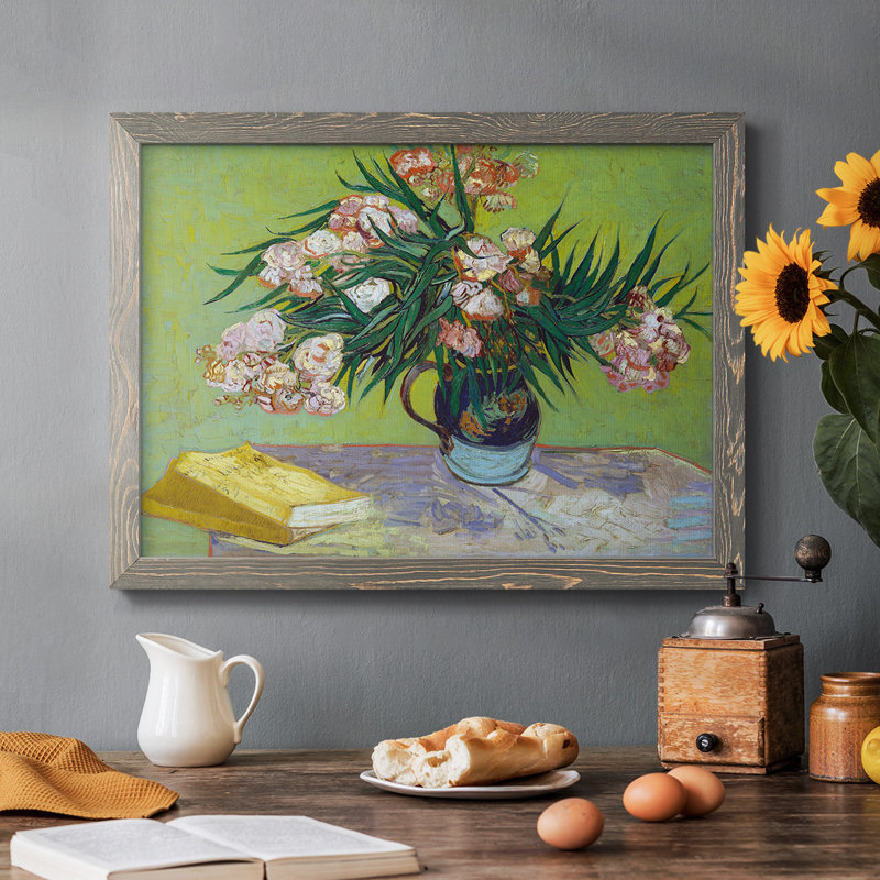 Oleanders, reproduction d'art sur toile, Gris, H 28 po x l 42 po x P 1,5 po