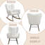 Chaise berçante en tissu doux avec poche latérale, fauteuil d'appoint moderne pour chambre de bébé, salon, chambre à coucher-1892493358