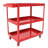 30.5" Heavy Duty Industrial Service Cart 3 Tier Rolling Tool Cart Steel Utility Cart-70672859
