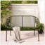 CONDESSA OUTDOOR PATIO GREEN WICKER LOVESEAT With Modern Design And Durable Hammock Weave For Ultimate Comfort-1531394321