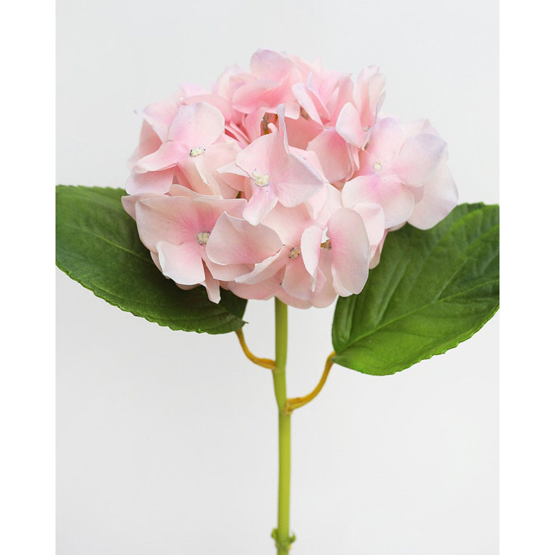 Real Touch Blue Hydrangea 18”, Pink, 18.5" H x 5" W