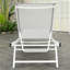 Chaise longue d'extérieur en tissu