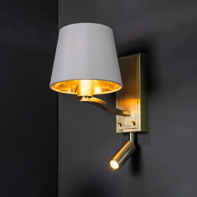 Hope Steel LED Armed Sconce