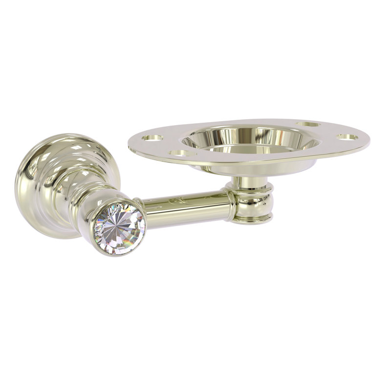 Porte-brosse à dents en cristal Gavin, Nickel poli