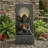 28" H Outdoor Buddha Waterfall Fountain