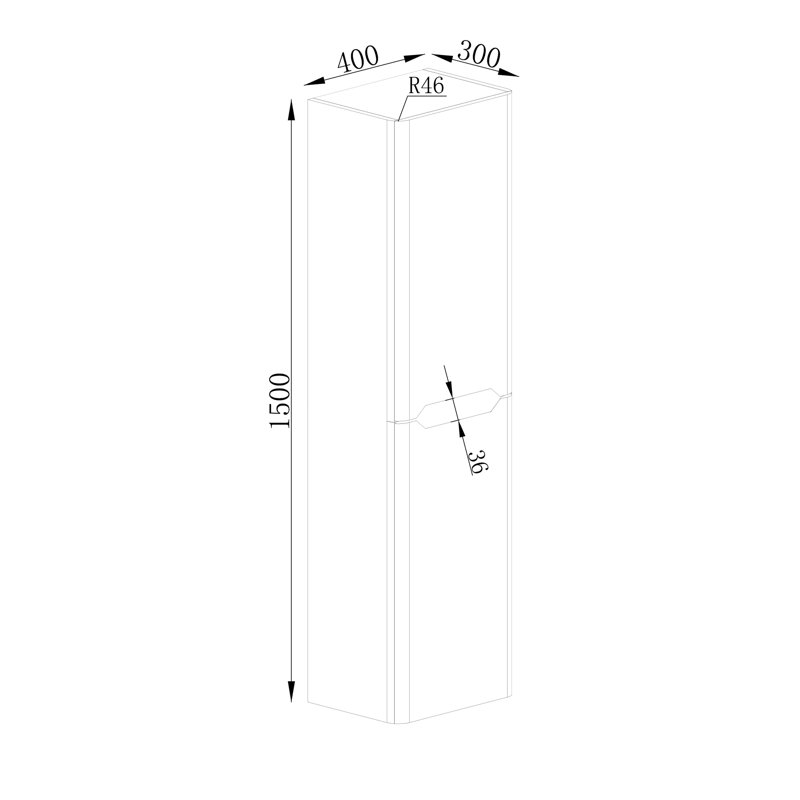 Eve Linen Cabinet, White