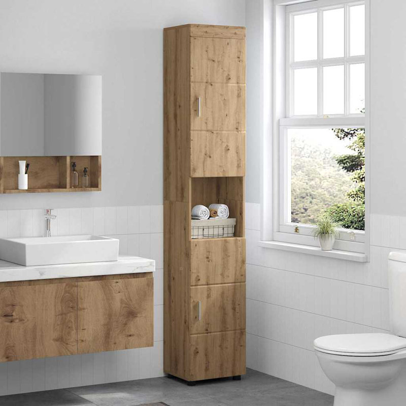 Linen Cabinet, Artisan Oak