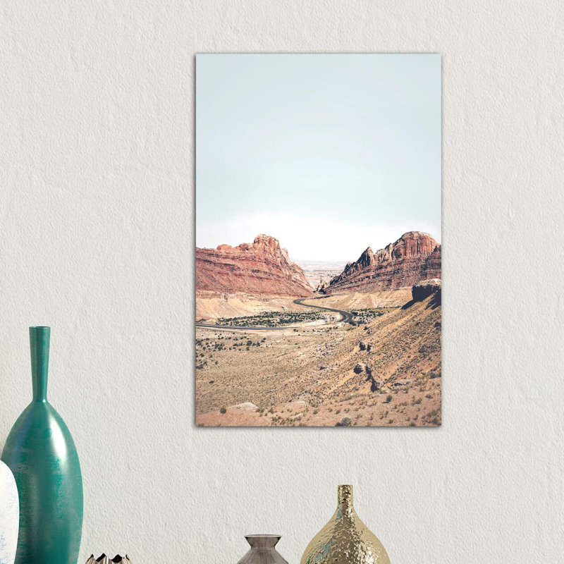 Photographie « arizona road », H 12 po x l 8 po x P 0,75 po, Toile tendue